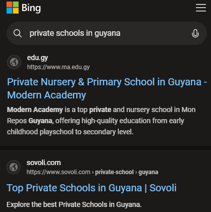 Parents are searching. 1